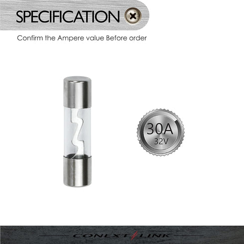 Conext Link AGU30-10 Nickel 30 Amp AGU Fuse 10 Pack ?14185?...