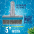U.S. Pool Supply 5" Stainless Steel Wire Bristle Pool Brush, HD Aluminum Pole Handle - Clean Remove Rust Stains on Concrete, Calcium Build-Up on T...