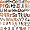 266 Pcs Animal Prints Letters Cutout Safari Classroom Decorations Letters Letter and Number Combo Pack Set for Kids Bulletin Board Display Home Sc...