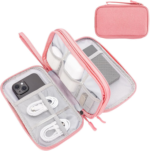 ProCase Electronics Organizer Travel Case, Portable Tech Cable Organizer Bag, Charger Organizer Case Pouch for Travel Accessories, Electronics, Po...