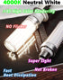 E26 200W Equivalent LED Corn Light Bulb, Non-Dimmable, 3000lm 4000K 20W Natural White Bright High Output, E26/E27 Medium Base for Candelabra, Chan...