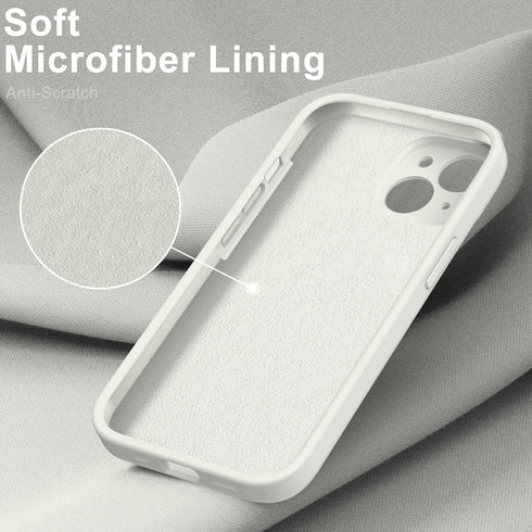 DEENAKIN Designed for iPhone 15 Case with Screen Protector - Enhanced Camera Protection - Smooth Baby Skin-like Feel Silicone Cover - Slim Fit Pro...