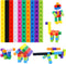 SpriteGru Math Linking Cubes, Set of 100 Math Cubes Manipulative Connecting and Counting Snap Blocks for Early Math and Construction, Educational ...