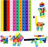 SpriteGru Math Linking Cubes, Set of 100 Math Cubes Manipulative Connecting and Counting Snap Blocks for Early Math and Construction, Educational ...