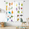 Cinbloo ABC Alphabet Kids Curtains 41W x 62L Inch Sheer Rod Pocket Cartoon Animal Baby Boys Bedroom Decor Child Nursery Funny Learning Educational...