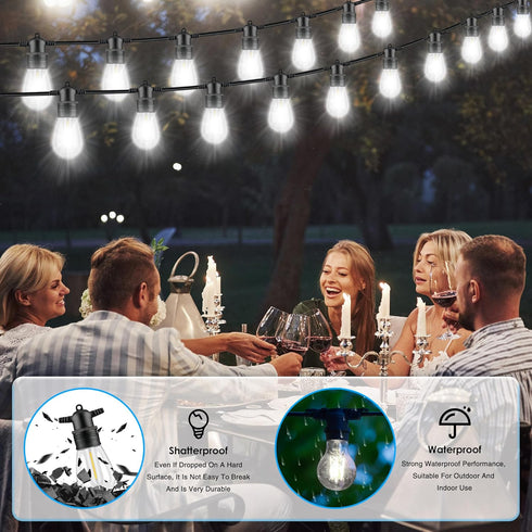 Meonum 14 Pack S14 Replacement Light Bulbs, 1.7 Watt Replacement S14 LED Bulb, Shatterproof Waterproof and Dimmable Replacement S14 Light Bulb for...