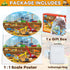 Construction Jumbo Floor Puzzle for Kids 71Pcs Construction Vehicle Large Floor Round Puzzles for Toddler Ages 3-8 Construction Truck Cars Theme D...