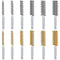 12 Pieces Bore Brush for Drill Wire Bore Brush Set Wire Cleaning Brush Set Stainless Steel Cleaning Brush for Power Drill Impact Driver (Stainless...