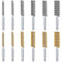24 Pieces Bore Brush for Drill Wire Bore Brush Set Wire Cleaning Brush Set Stainless Steel Cleaning Brush for Power Drill Impact Driver (Stainless...