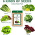 Lettuce Seed Pod Kit for AeroGarden, Included Romaine/Bibb and Boston Lettuce/Red and Green Leaf/Butter Head/Buttercrunch, Plant Food and Accessor...