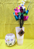 Assorted Colors Wooden Rose Closed Bud Bouquets 2 Dozen...