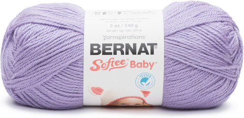 Bernat Softee Baby Yarn, 5 oz, Lavender, 1 Ball...