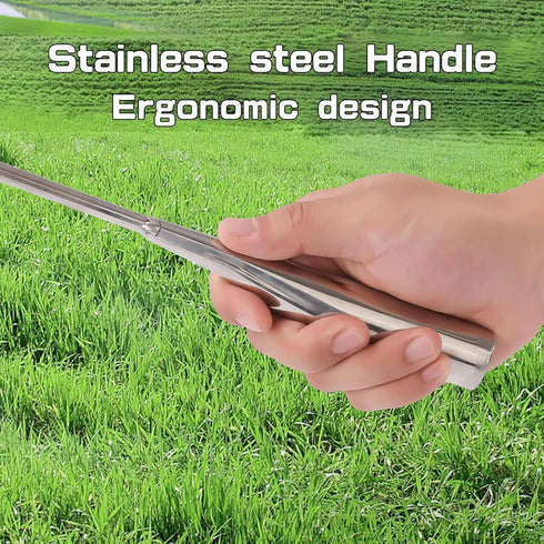Weed Puller Tool, Stainless Steel Manual Weeding Tool, 2024 New Weeding Tool, 4-Tooth Gardening, Easily Remove Weeds from Plants, Yards,Farms,Gard...