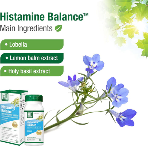 Bell Histamine Balance - Natural Supplement, Optimizing Immune Response & Maintaining Healthy Respiration Comfort - Unique Blend, 30 Veggie Caps...