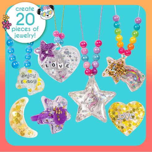 Just My Style Sparkling Jelly Jewelry, Make Your Own Squishy Jewelry, Create 25 Pieces of Jelly Jewelry, Fun Weekend or Sleepover Activity, Great ...