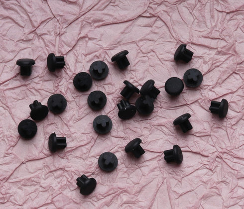 25 pcs Rubber Dust Plugs Caps 3.5 mm Small Protector Headphone Jack Dust Plug Covers for Mobile Phone Laptop Desktop Computer Earphone (Black)......