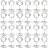 24 Pcs Premium Mini Place Card Holders and 24 Pcs Place Cards, Small Table Card Holder, Cute Table Number Holders, Photo Picture Holders for Cente...