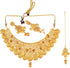 Efulgenz Indian Bollywood Traditional Crystal Kundan Choker Necklace Earrings Maang Tikka Wedding Bridal Jewelry Set For Women...