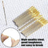 100pcs Cross Stitch Needles + 2 Needle Threader Golden Color Large Eyes Cross Stitch DIY Embroidery Hand Needles Sewing Needles in Transparent Box...