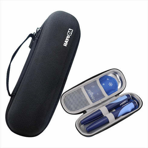 Insulin Cooler Travel Case, Diabetic Case Insulated Organizer Portable Cooling Bag for Insulin Pen and Medication Diabetic Care Supplies with 2 TS...