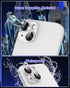 for iPhone 15 Plus/iPhone 15 Camera Lens Protector Glitter Plus Aluminium Alloy Ring 9H Tempered Glass Screen Case Friendly Camera Cover for iPhon...