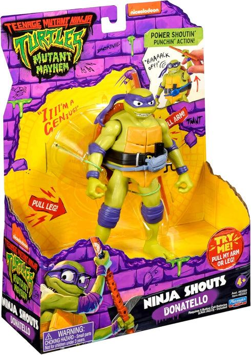 Teenage Mutant Ninja Turtles: Mutant Mayhem 5.5” Donatello Deluxe Ninja Shouts Figure by Playmates Toys...