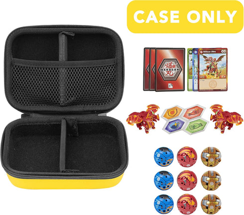 Toy Storage Organizer Case Compatible with Bakugan Armored Alliance Collectible Action Figures, BakuCores, Bakugan Ultra and Trading Cards (Case O...