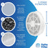 Fette Filter - True HEPA Replacement Filters with Activated Carbon Compatible with Fridababy, Meleden, RIGOGLIOSO GL-2103 Air Purifiers and JINPUS...