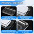 Clear Index Card Storage Holder for Desk, Acrylic Small Cards Holders Postcard Stand Display Rack, Fit 3" x 5" Cards...