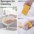 15 Pcs Cellulose Sponges Kitchen, 5 Colors Non-Scratch Colorful Sponges, Biodegradable Compressed Sponges, Large Cellulose Sponge for Kitchen, Bat...
