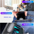 Foldable Cell Phone Stand for Desk, Adjustable Cellphone Ring Holder Finger Kickstand for Office Desktop & Magnetic Car Mount, Rotatable Multi-Ang...