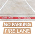 4" Fire Lane No Parking Pavement Word Letter Stencil Template No Parking Fire Lane Stencil Cardboard Parking Lot Stencils Reusable No Parking Sign...
