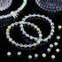 Highergo 500 Pieces DIY Glass Crystal Rondelle AB Glass Beads Faceted Rondelle Beads for Bracelets Necklace Pendants Jewelry Making DIY Craft Proj...