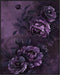 Posterizer 1 pcs-dark dainty art with purple flowers-Floral & Botanical Art-Abstract & Modern Art-Decor for Home & Office- UNFRAMED Wall Art...