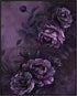 Posterizer 1 pcs-dark dainty art with purple flowers-Floral & Botanical Art-Abstract & Modern Art-Decor for Home & Office- UNFRAMED Wall Art...