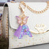 Suweibuke Colourful Cute Initial Letter Keychains for Women Girls with Tassel Butterfly, Charm for Purse Handbags Backpacks...