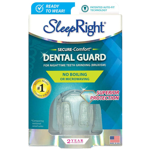 SleepRight Secure-Comfort Dental Guard Mouth Guard To Prevent Teeth Grinding SleepRight No Boil Dental Guard...