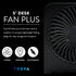 Treva 5-Inch USB And Battery Powered Desk Fan With Two Cooling Speeds And Adjustable Tilt Small Fan USB Fan Cubicle Accessories Durable and Long L...
