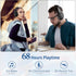 AMORNO Bluetooth Headphones Over Ear, 68 Hours Playtime Wireless Headphones with Mic, Foldable Adjustable Lightweight HiFi Stereo Headset for Cell...