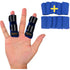 BodyMoves 2 Finger Splints Plus 10 Sleeves (12 pc Set, Aqua Blue)...