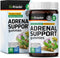 Adrenal Support Gummies - Organic Rhodiola & Ashwagandha Gummies with Vitamins C, B6, B12 for - Vegan Mood Support Supplement 60 Chews...