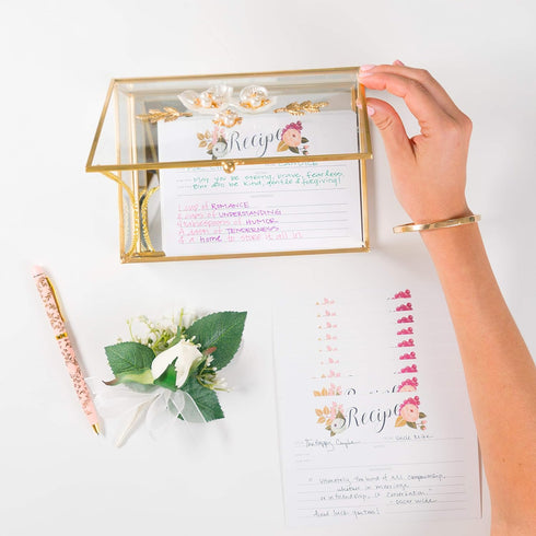 Polite Society Recipe Cards Set 55 Double Sided Recipe Cards 4x6 inches. Thick Card Stock...