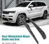 ACROPIX Windshield Back Wiper Arm Blade Rear Rear Windshield Wiper Blade and Arm for Jeep Cherokee 1 Set Black...