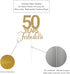 50 Years Fabulous Cake Topper, 50th Birthday Cake Topper, 50th Anniversary Cake Topper with Gold Glitter...