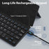 Doohoeek Universal Bluetooth Keyboard for Samsung Galaxy Z Fold, iPads, Tablets and Phones, Dual Bluetooth Mini Keyboard with Any-Angle Kickstand ...