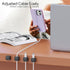 Cord Organizer Holder, 12 Pack Magnetic Desk Cable Clips Management, Phone Charging Cable Keeper, Strong Adhesive Wire Charger Holder for Nightsta...