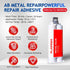 Metal Glue 1.76oz Metal Filler All Purpose Repair epoxy Glue?High Temperature Resistant Heavy Duty Ab Glue?High Strength Bonding for Metal Plastic...
