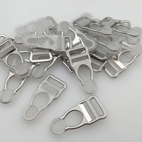 1/2" Suspender Clips Garters End buckle for making clothing Parts DIY/Replacement Accessories (Silver)...