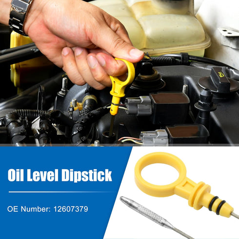 uxcell 1 Pcs Engine Oil Dipstick Engine Oil Fluid Level Dipstick for Buick Lacrosse Base Leather 2.4L L4 Electric Gas 2.4L L4 MILD HYB No.12607379...
