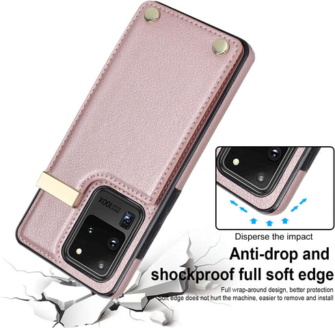 Asuwish Phone Case for Samsung Galaxy S20 Ultra 5G Wallet Cover with Tempered Glass Screen Protector and Leather Purse Credit Card Holder Slot Cel...